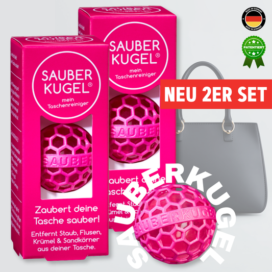 👉 SAUBERKUGEL® 2ER-SET BESTSELLER FARBEN – FÜR DEINE LIEBLINGSTASCHEN