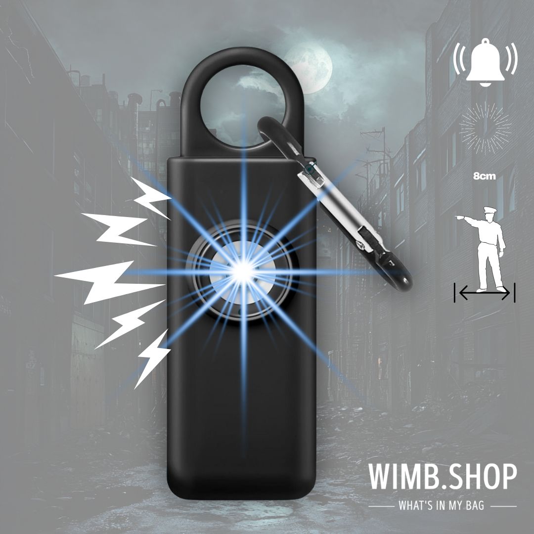 Self-defense siren keychain-personal alarm with strobo-icing light