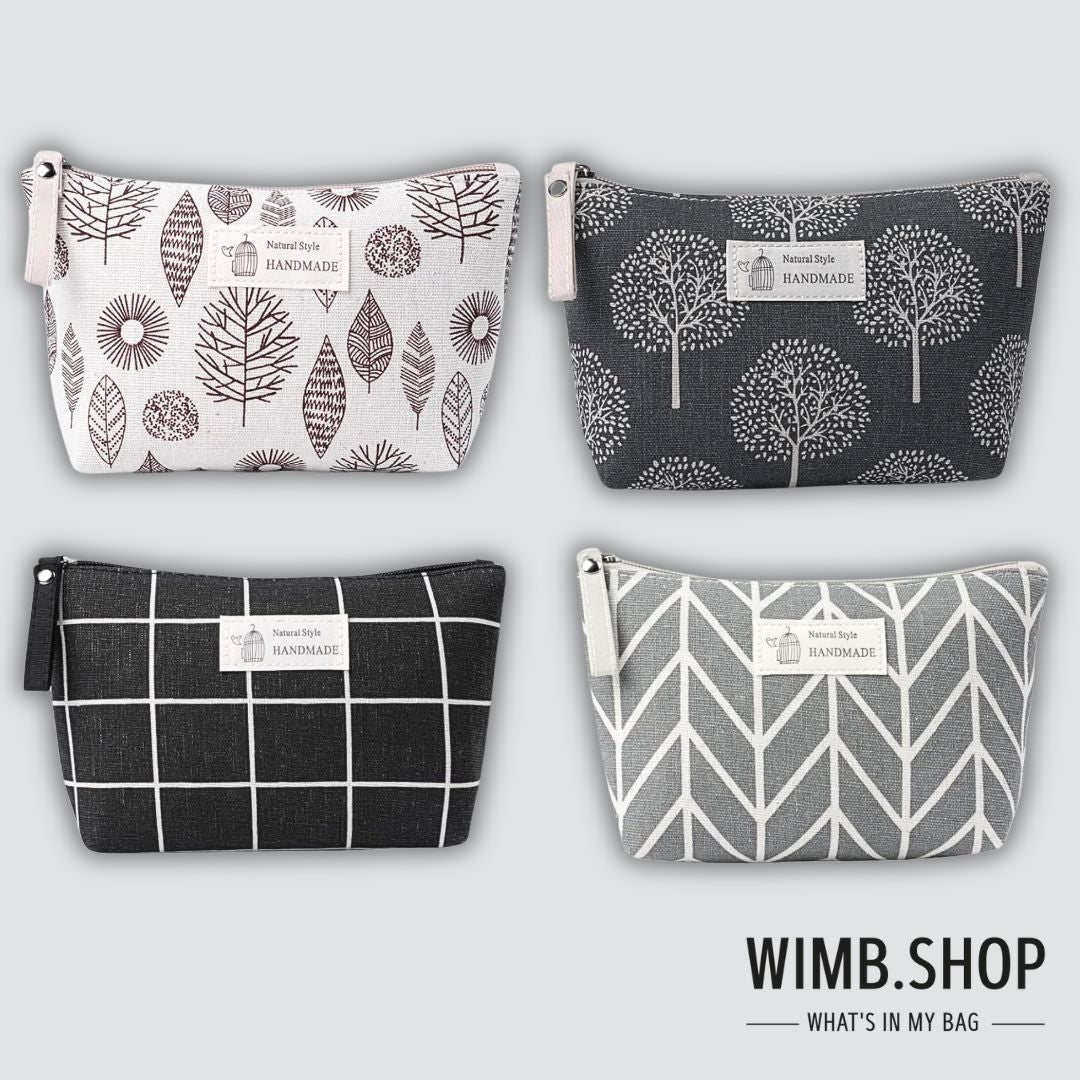 Sac de maquillage cosmétique multifonctionnel avec fermeture éclair