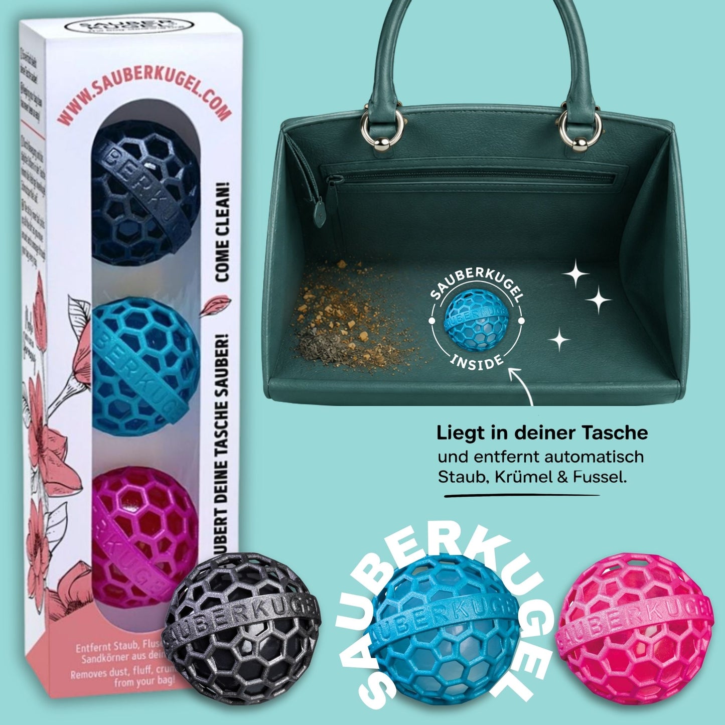BB 🎁 Geschenkbox mit 3 Sauberkugeln