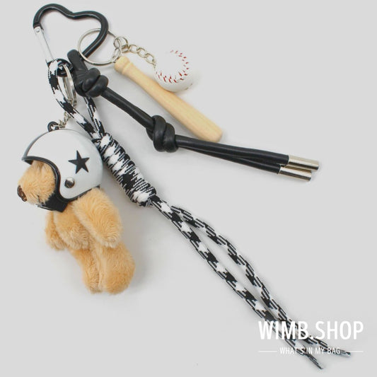 Grigris Nounours Taschenanhänger – Verspielter Teddybär mit Stil