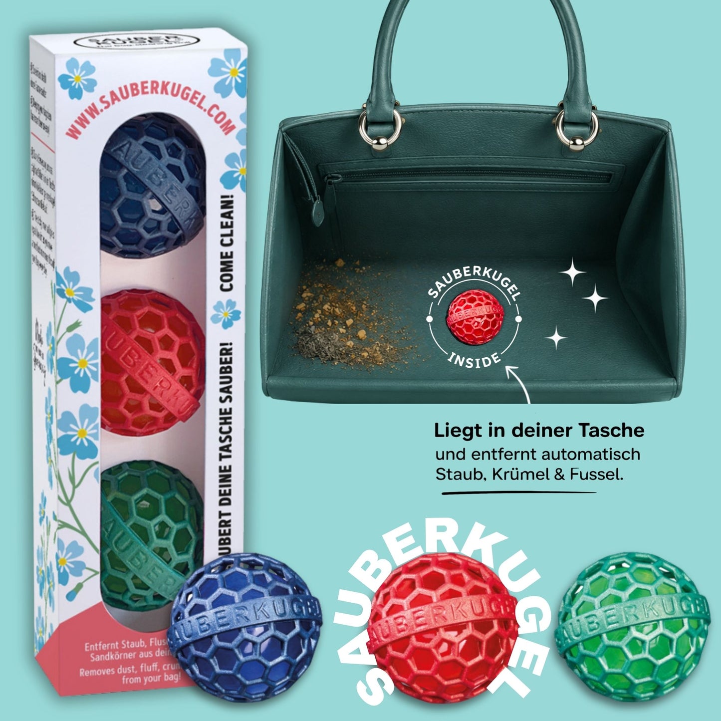 BB 🎁 Geschenkbox mit 3 Sauberkugeln