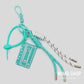 Bag Charm „KASSETTE“ – Grafischer Taschenanhänger mit Retro-Charme