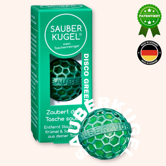 SAUBERKUGEL - TASCHENREINIGER - DISCO GREEN