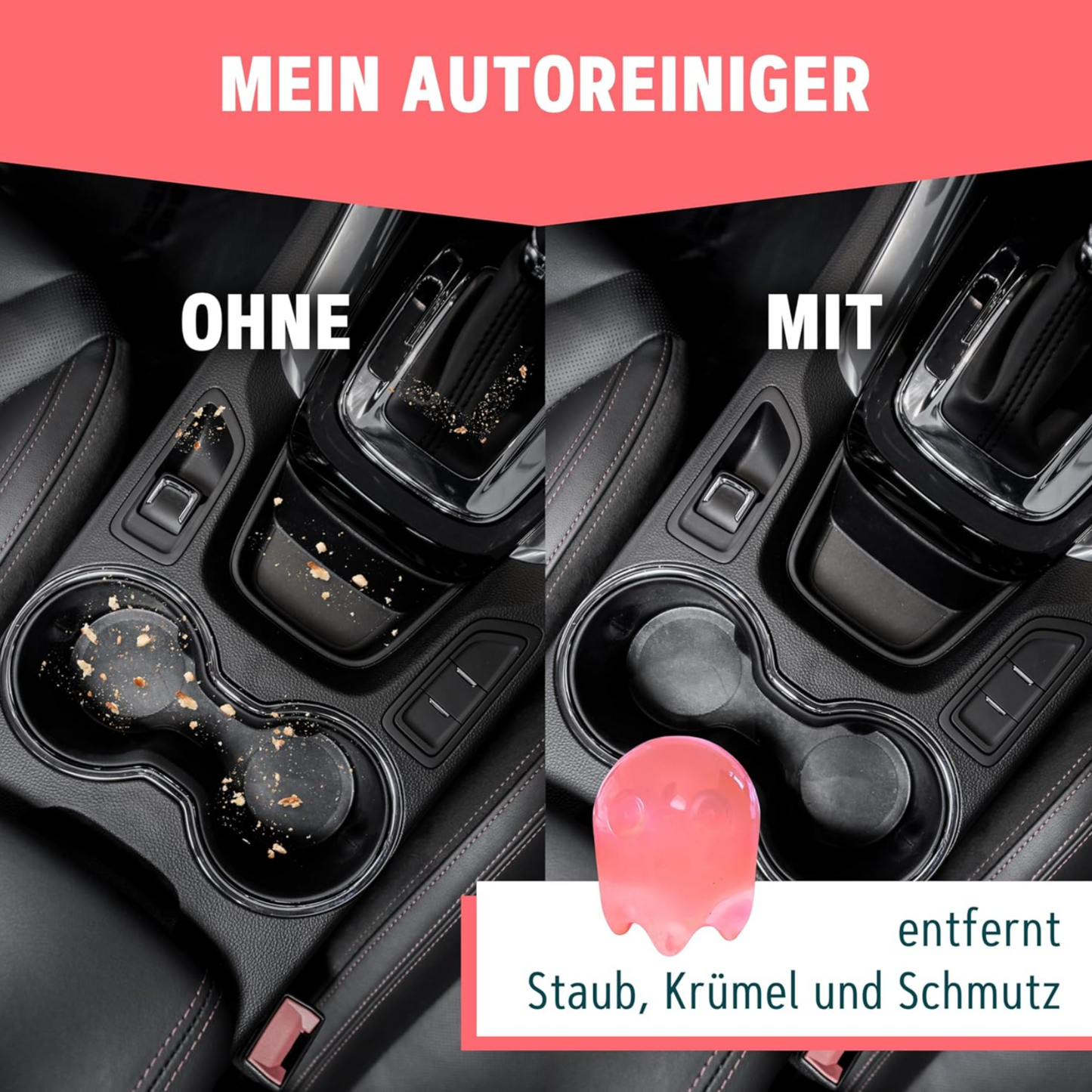 Saubergeist – Der clevere Auto-Innenraum-Reiniger aus Deutschland | Wiederverwendbar, abwaschbar & antibakteriell