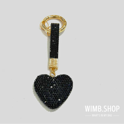 Glittery Heart Keychain - Sparkling charm for every day