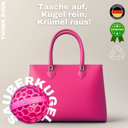 SAUBERKUGEL - TASCHENREINIGER - THINK PINK