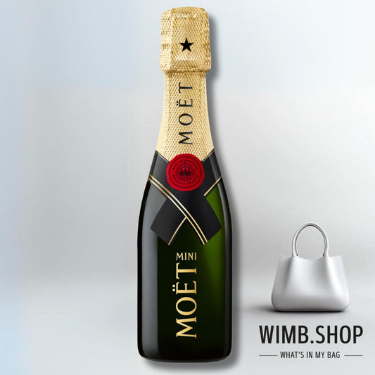 Moet & Chandon Brut Imperial 20cl - passt in jede Handtasche! Ja, und warum nicht, es gibt immer einen Anlass mit seinen Liebsten anzustoßen!