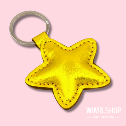 Handmade leather keychain