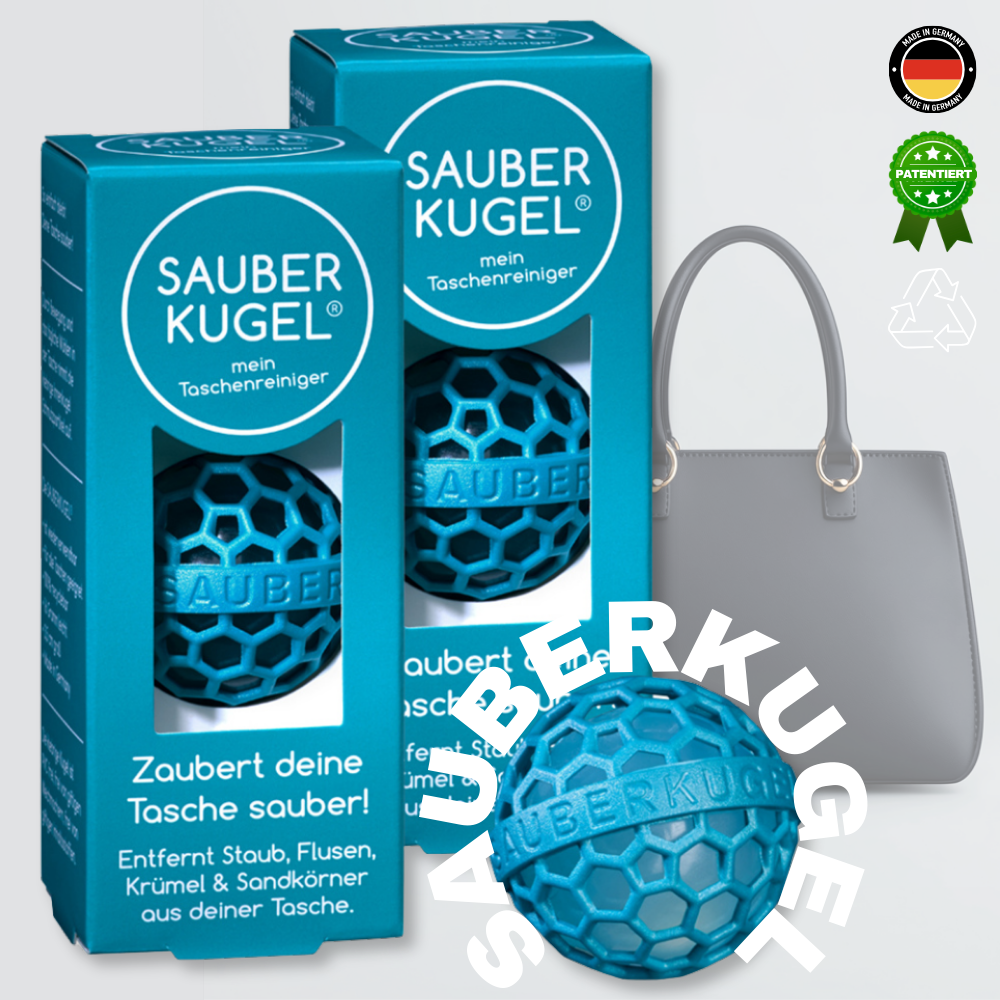👉 SAUBERKUGEL® 2ER-SET BESTSELLER FARBEN – FÜR DEINE LIEBLINGSTASCHEN