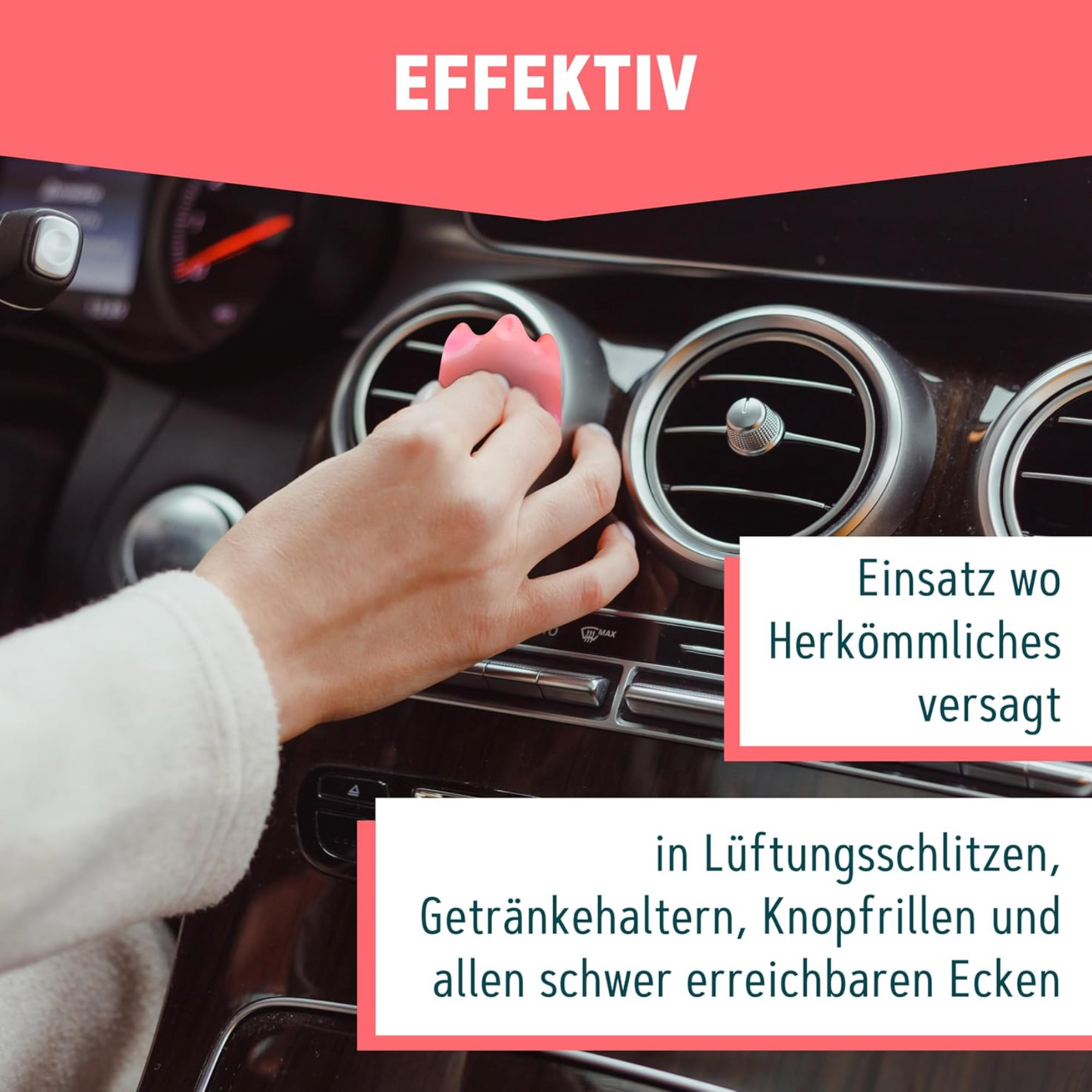 Saubergeist – Der clevere Auto-Innenraum-Reiniger aus Deutschland | Wiederverwendbar, abwaschbar & antibakteriell
