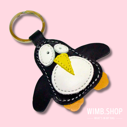 Handmade leather keychain