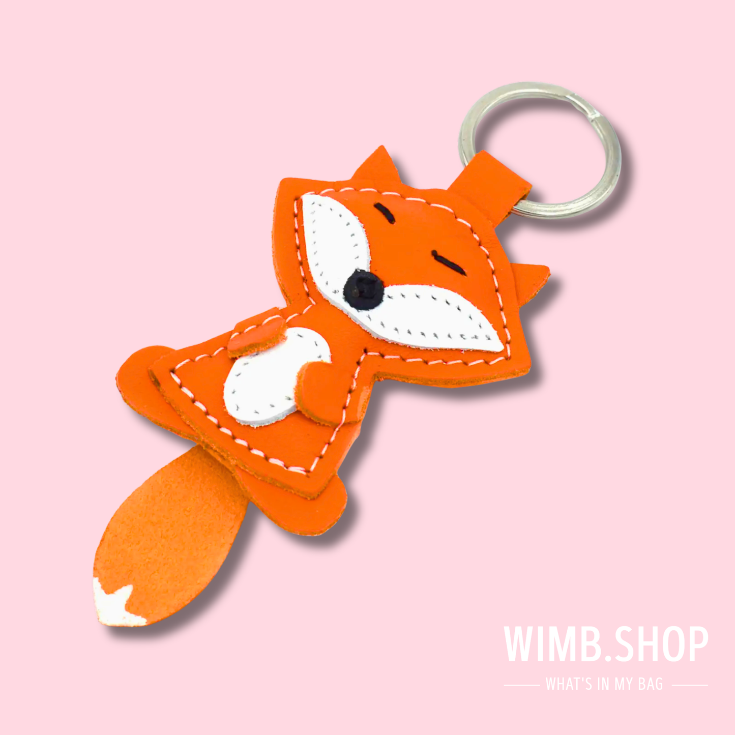 Handgefertigter Leder-Schlüsselanhänger