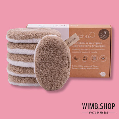 🌟 Waschies make-up removal pads set of 6 – sustainable & gentle on the skin
