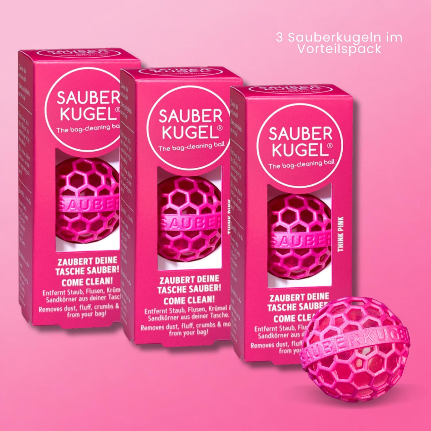 Sauberkugel – 3er Set
