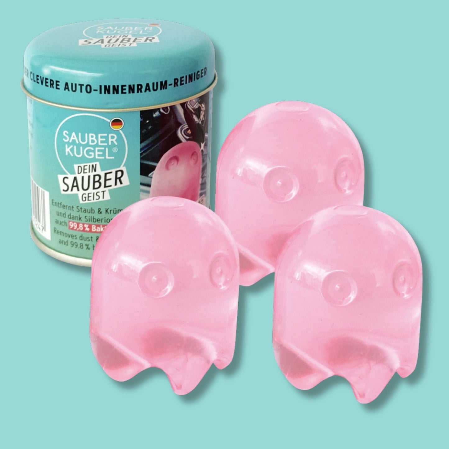 Saubergeist – Der clevere Auto-Innenraum-Reiniger aus Deutschland | Wiederverwendbar, abwaschbar & antibakteriell