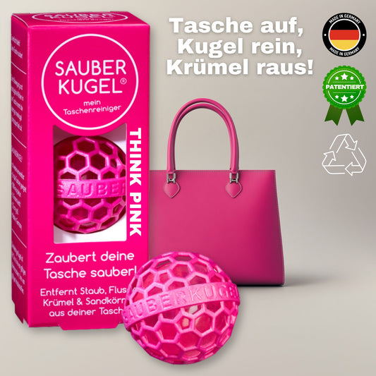 SAUBERKUGEL - TASCHENREINIGER - THINK PINK