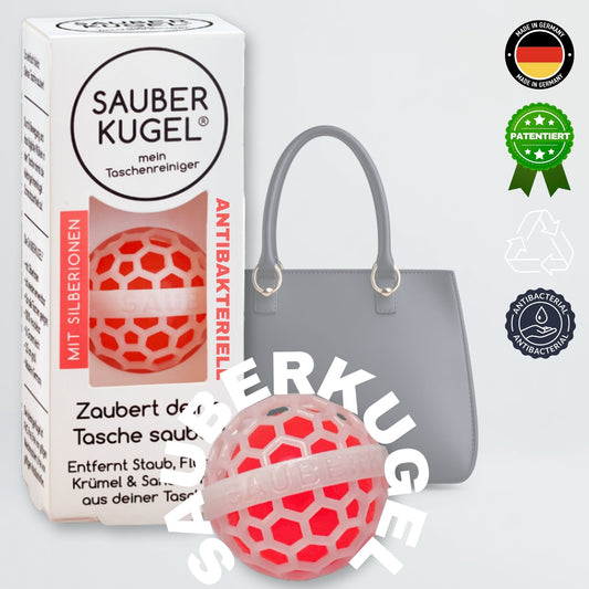 SAUBERKUGEL ANTIBAKTERIELL - TASCHENREINIGER - WHITE ORANGE - ELIMINIERT 99% BAKTERIEN