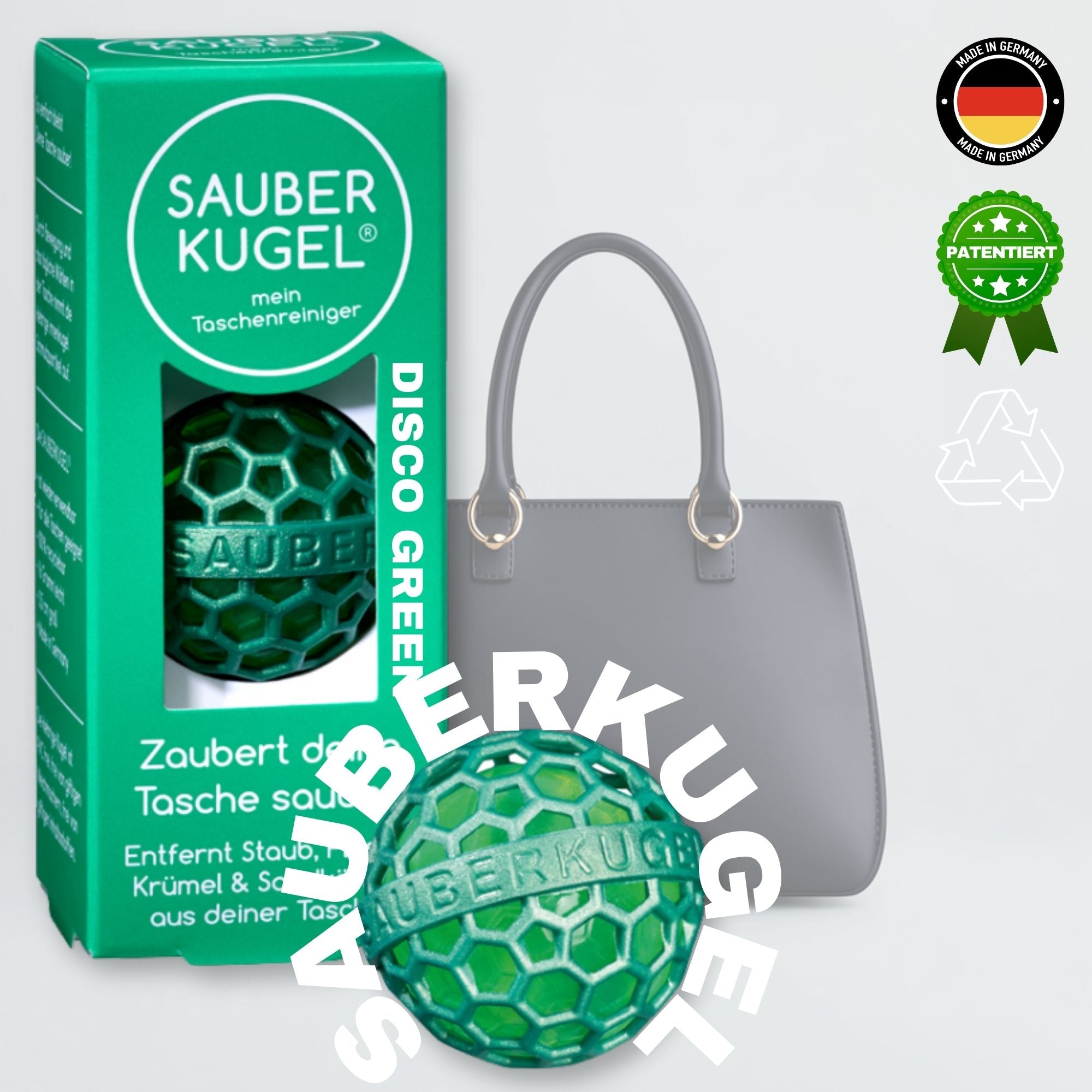 CLEAN BALL - BAG CLEANER - DISCO GREEN