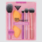 Real Techniques Everyday Essentials Makeup Pinsel-Set mit Miracle Complexion Schwamm