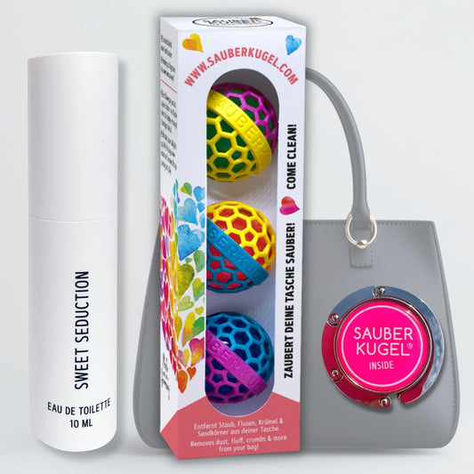 3 times colorful in the gift box - pocket cleaner + fragrance + pocket holder