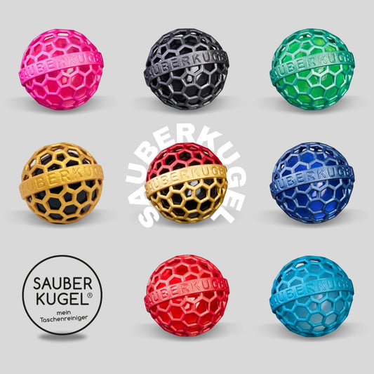 IM SET SPAREN - ALLE 8 SAUBERKUGEL LIEBLINGSFARBEN AUF EINMAL (EINZELN VERPACKT, PERFEKT ZUM VERSCHENKEN)