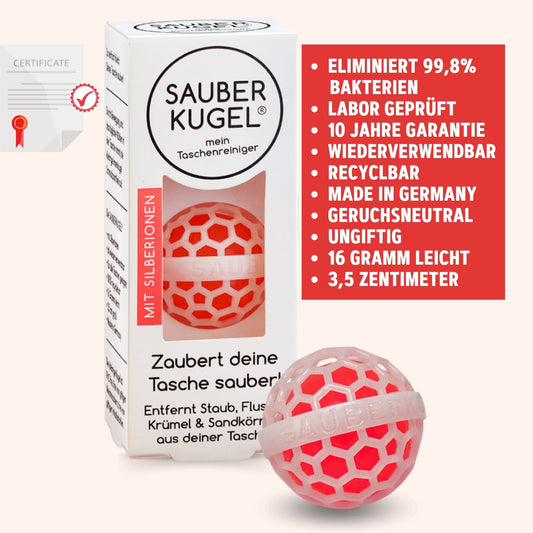 Sauberkugel - The Clean Ball - Keep your Bags Clean - Sticky
