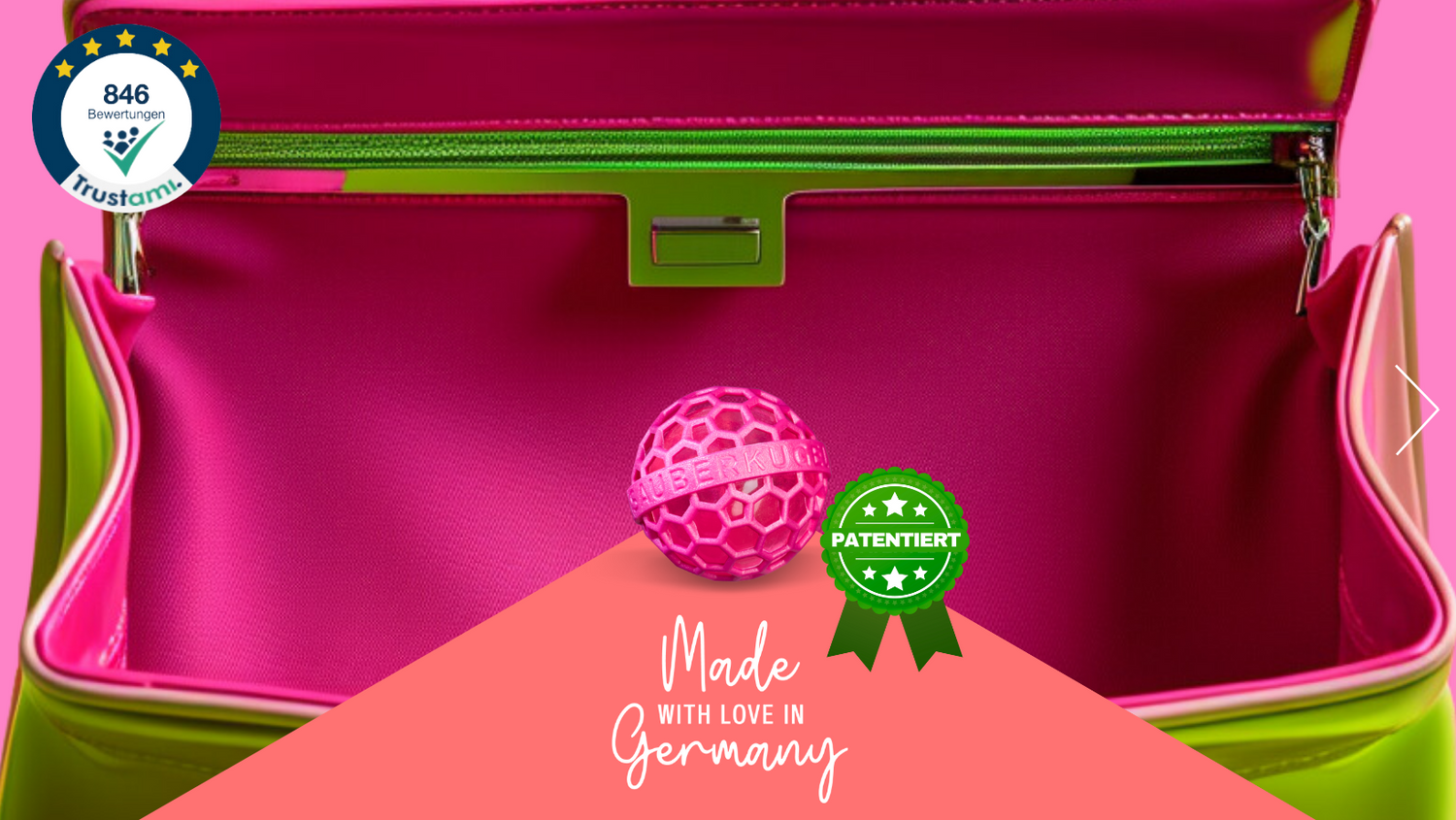 Clean ball - pocket cleaner for handbags, backpacks and satchels –  SAUBERKUGEL