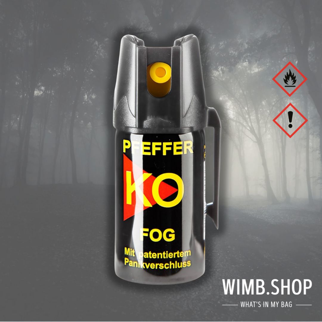 BALLISTOL Pfeffer-KO SPRAY FOG 40ml – Tierabwehrspray mit 4m Reichweite – Effektiv gegen aggressive Tiere