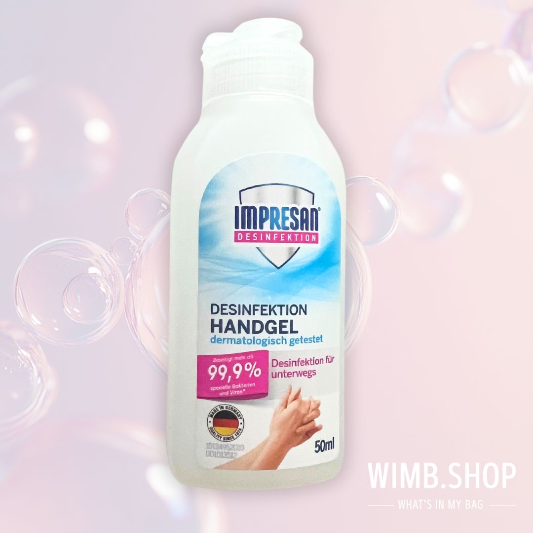 Impresan Hand Disinfection Gel-50 ml Bottle pour une hygiène sûre en déplacement