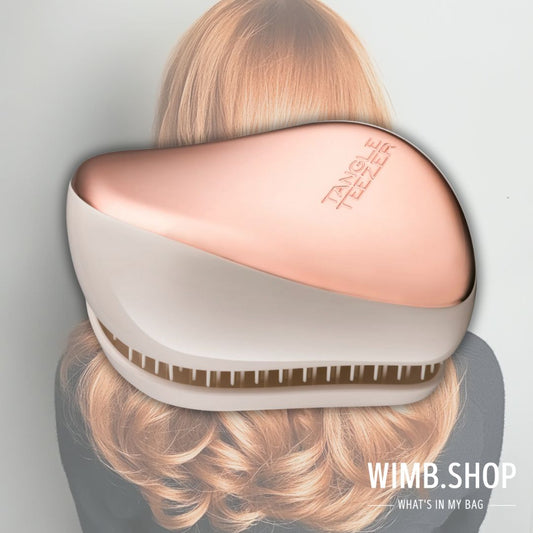 Enchevêtrement Tangle Teezer Compact Styler Rose Gold Cream - L'assistant de cheveux incontournable pour en déplacement!