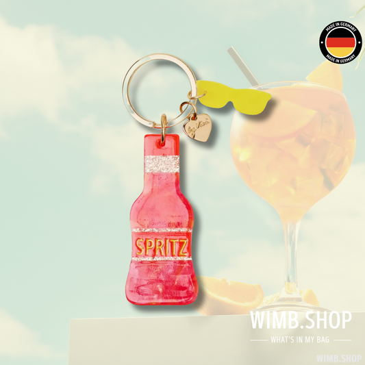 🍹 Aperol Spritz Schlüsselanhänger & Handtaschen-Charm – Sommerfeeling to go!