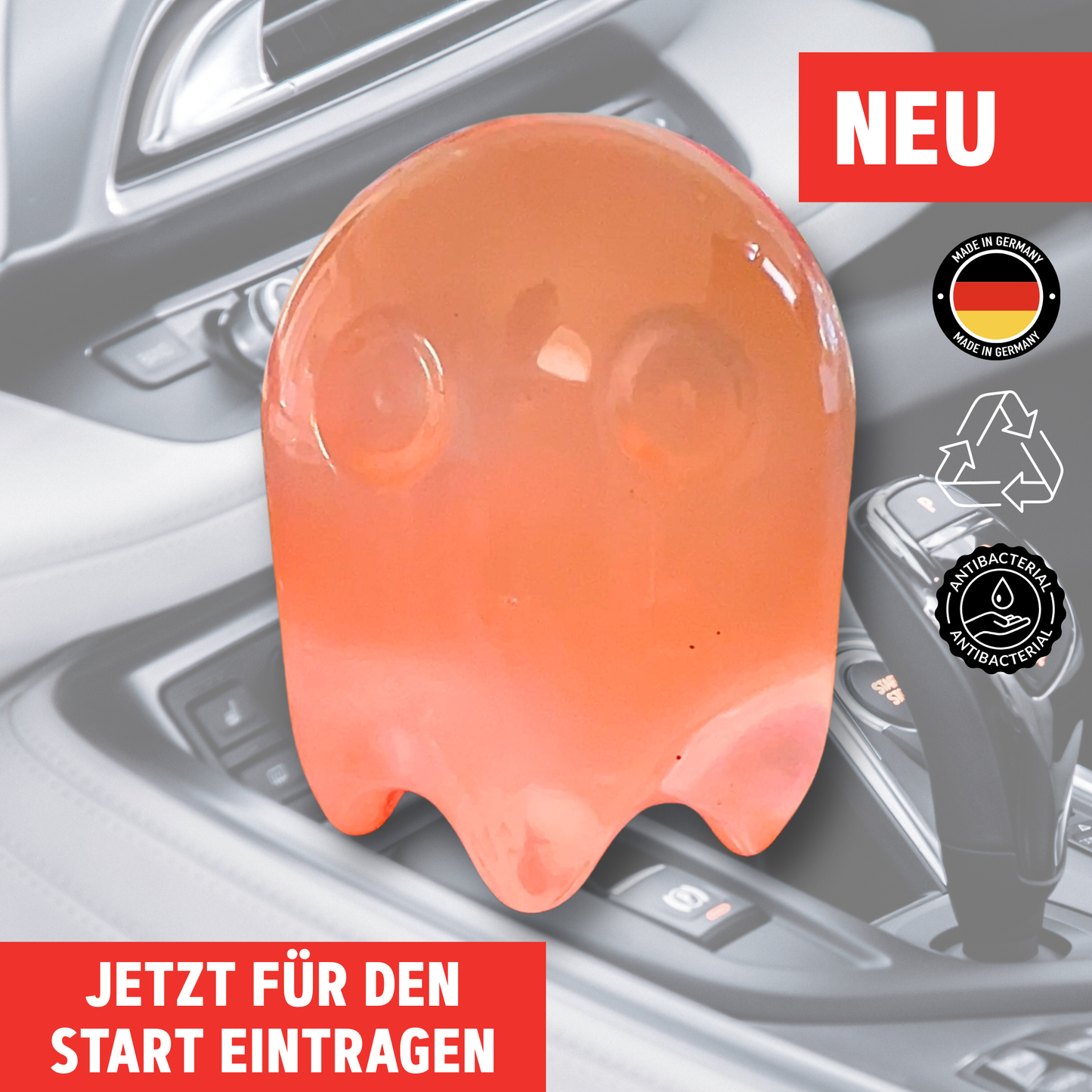 Saubergeist – Der clevere Auto-Innenraum-Reiniger aus Deutschland | Wiederverwendbar, abwaschbar & antibakteriell