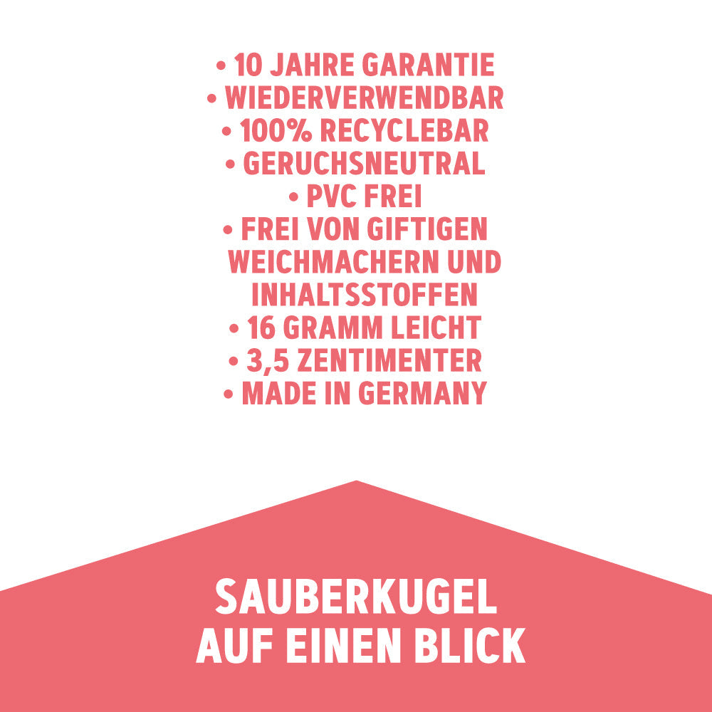 SAUBERKUGEL - MEIN TASCHENREINIGER - THINK PINK - JETZT NEU